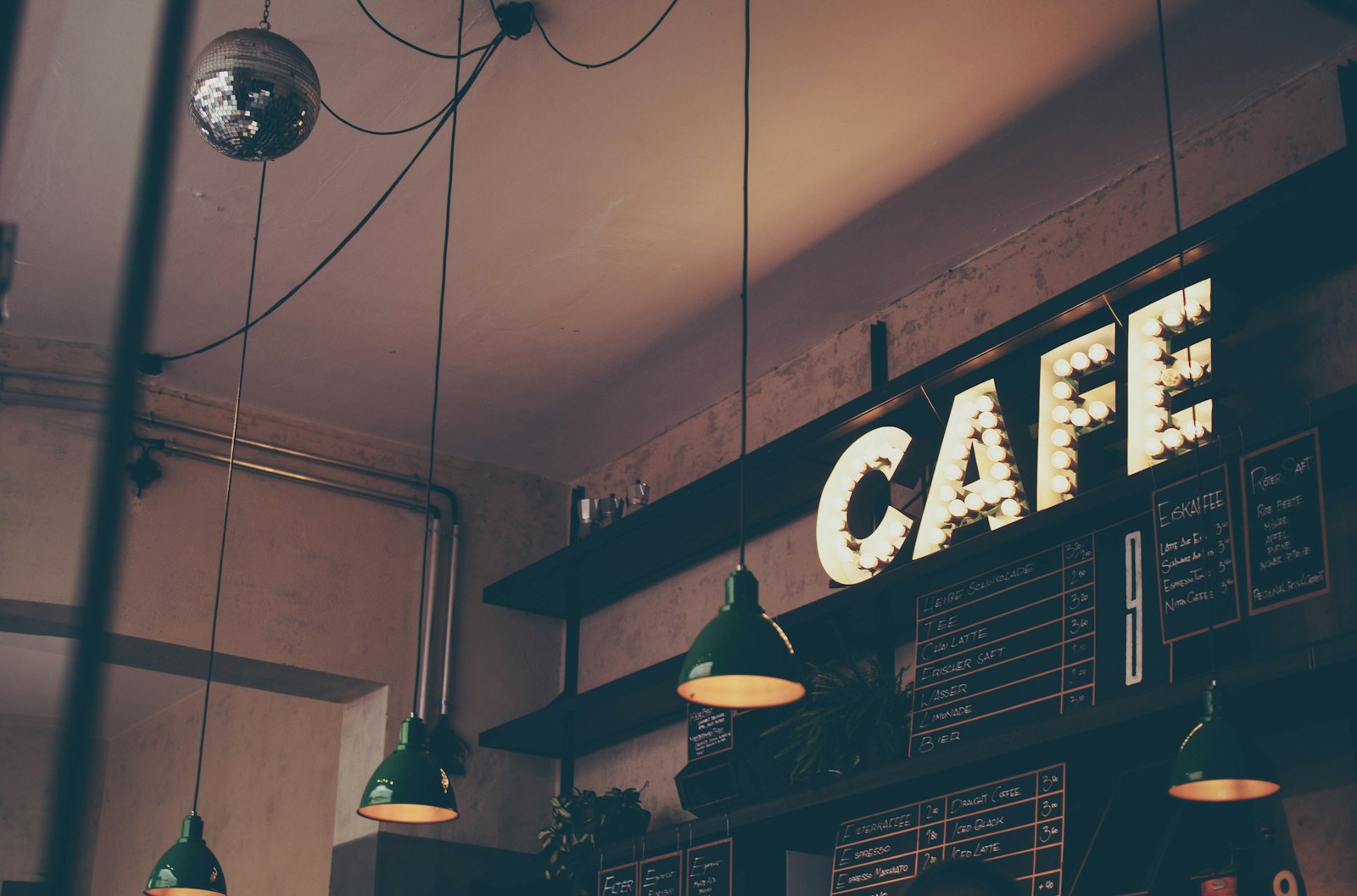 A cosy corner of Bulan Bar with warm light
